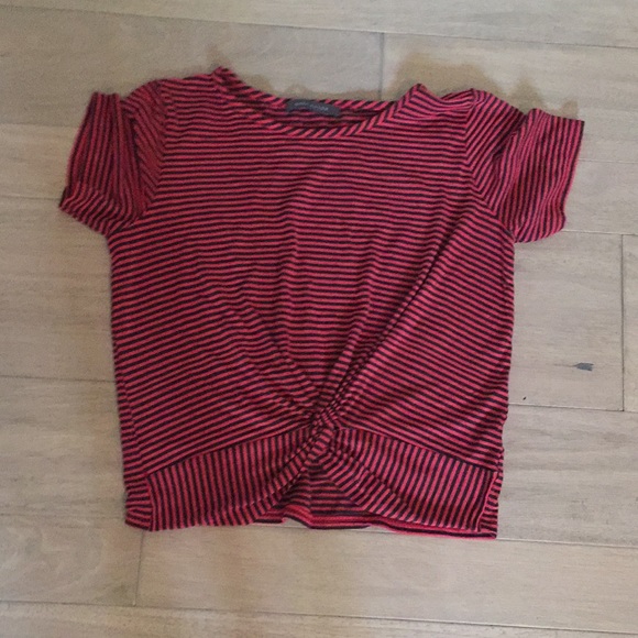 Suzy Shier stripped knotted t-shirt - Picture 1 of 1